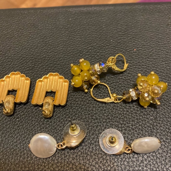 Earrings bundle vintage pearls and gold - Picture 4 of 5